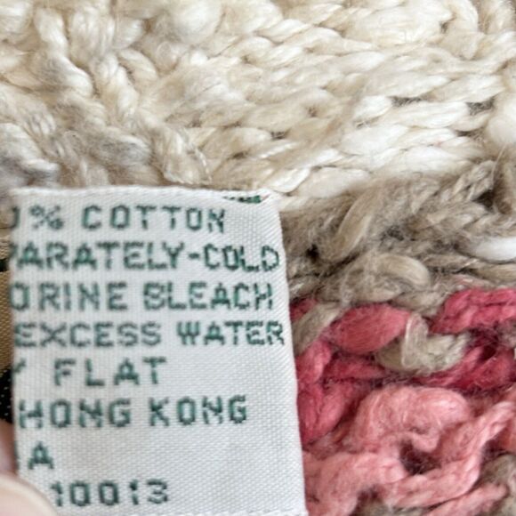 LL Bean Fair Isle Sweater Vest XL Vtg Hong Kong Knit Rare Unisex Preppy Spring - Picture 10 of 12